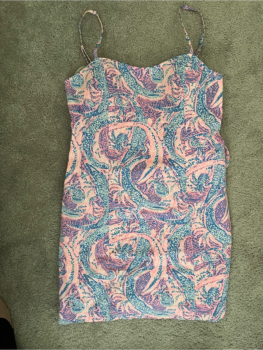 Lilly Pulitzer Paisley Spaghetti-Strap Mini Dress - Pink & Blue